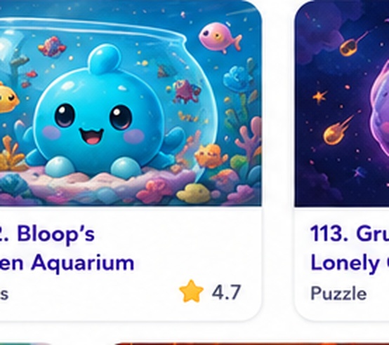 Bloop’s Alien Aquarium — free builder game starring Bloop