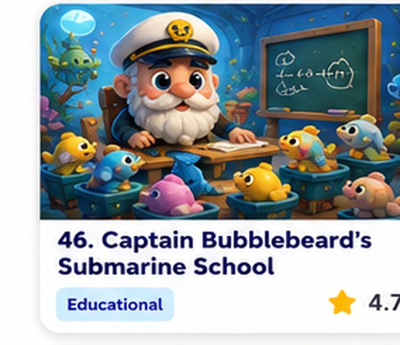 Captain Bubblebeard’s Submarine School — free driving game starring Captain Bubblebeard