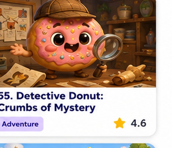 Detective Donut: Crumbs of Mystery — free hidden object game starring Detective Donut