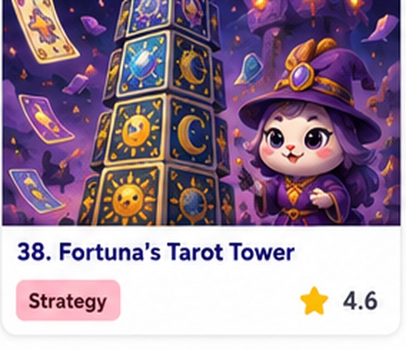 Fortuna’s Tarot Tower — free solitaire roguelite game starring Madame Fortuna