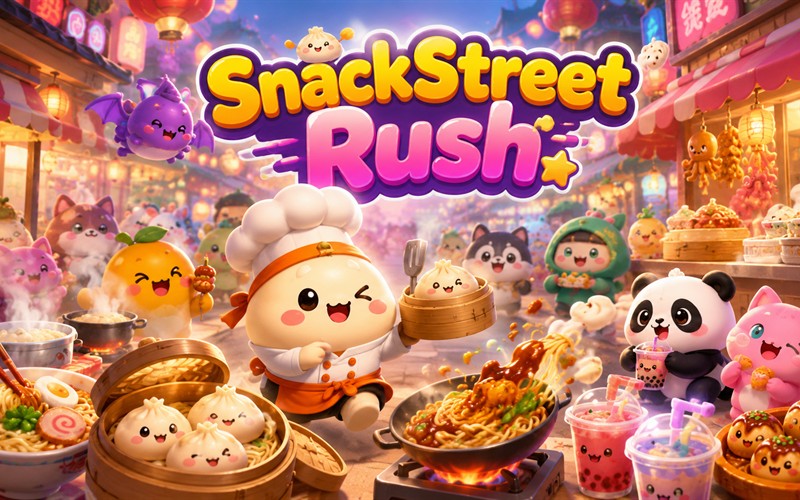 SnackStreet Rush — free time management game starring Chef BaoBao