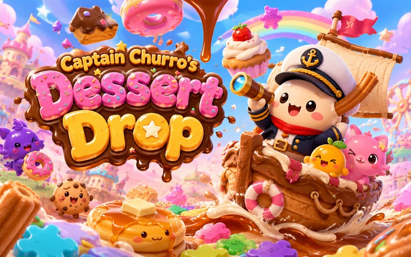Captain Churro’s Dessert Drop — free puzzle game starring Captain Churro
