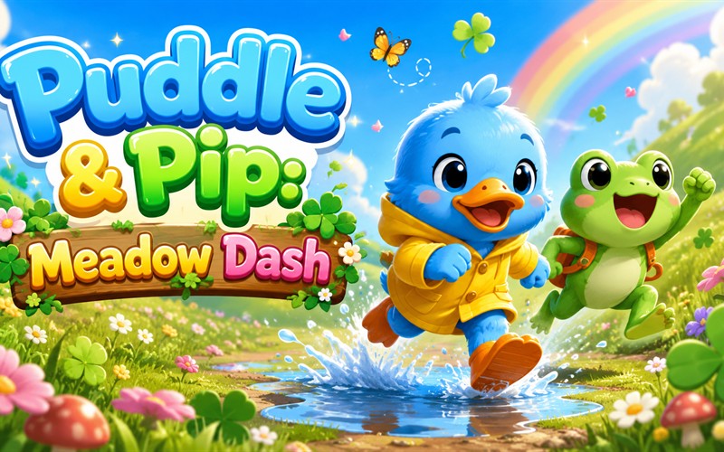 Puddle & Pip: Meadow Dash — free runner game starring Puddle & Pip