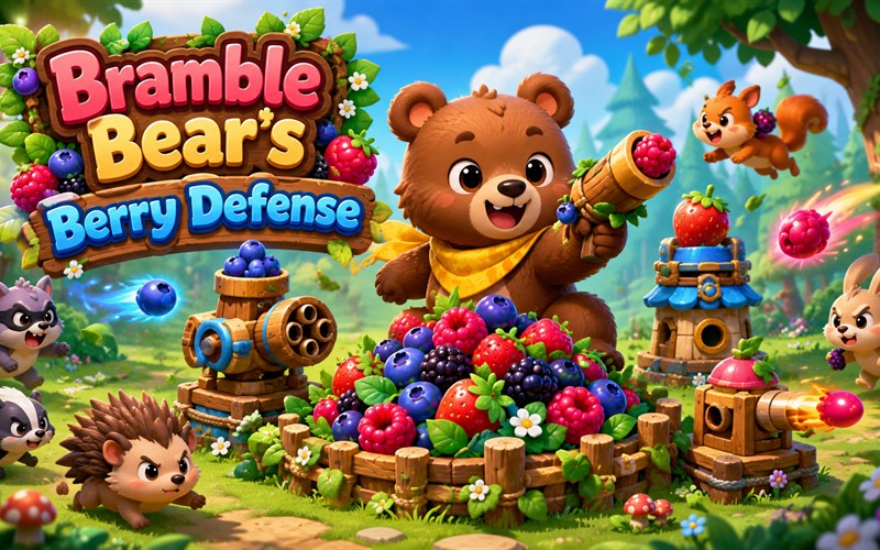 Bramble Bear’s Berry Defense — free tower defense game starring Bramble Bear
