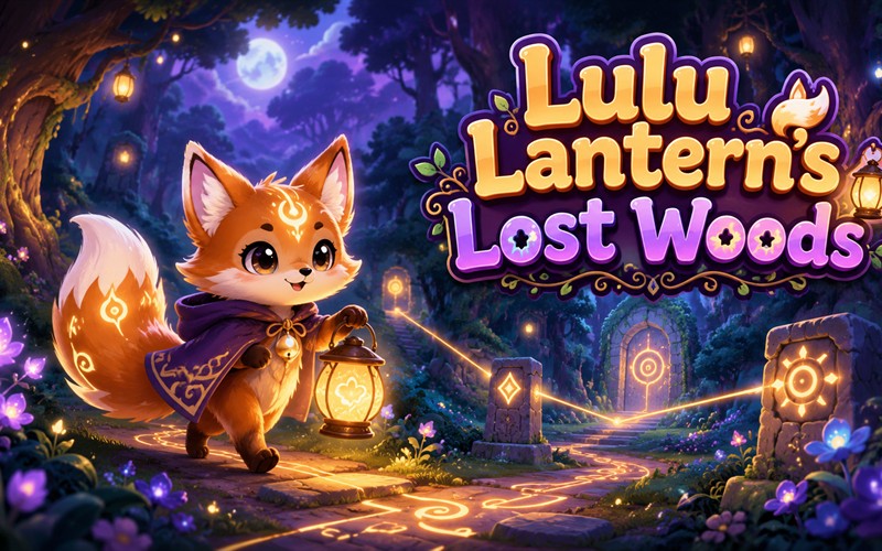 Lulu Lantern’s Lost Woods — free light puzzle game starring Lulu Lantern