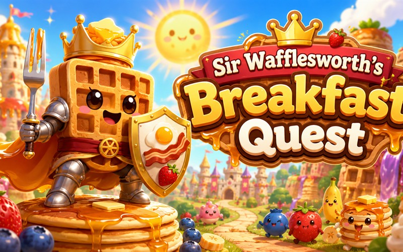 Sir Wafflesworth’s Breakfast Quest — free action platformer game starring Sir Wafflesworth