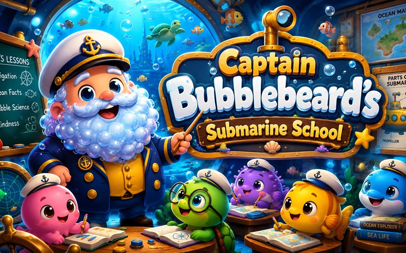 Captain Bubblebeard’s Submarine School — free driving game starring Captain Bubblebeard