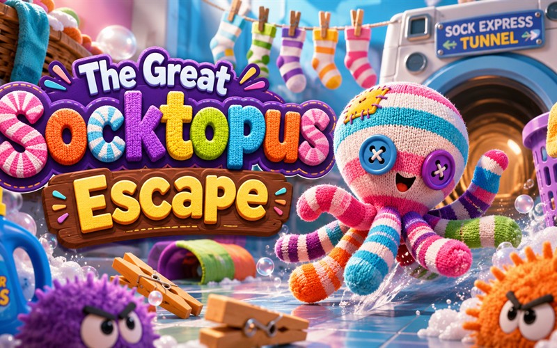 The Great Socktopus Escape — free platformer game starring Socktopus