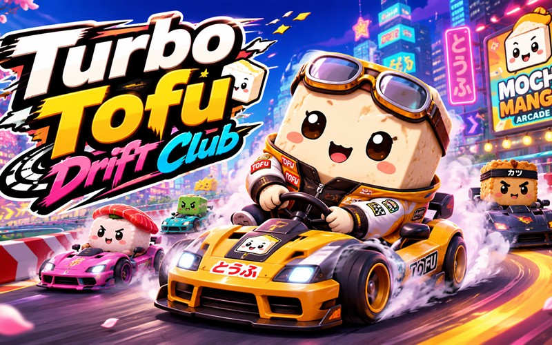 Turbo Tofu Drift Club — free racing game starring Turbo Tofu