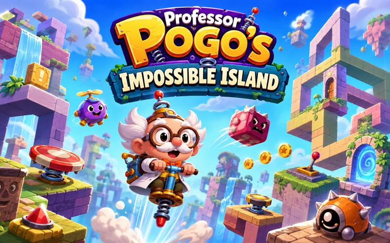Professor Pogo’s Impossible Island — free platformer game starring Professor Pogo