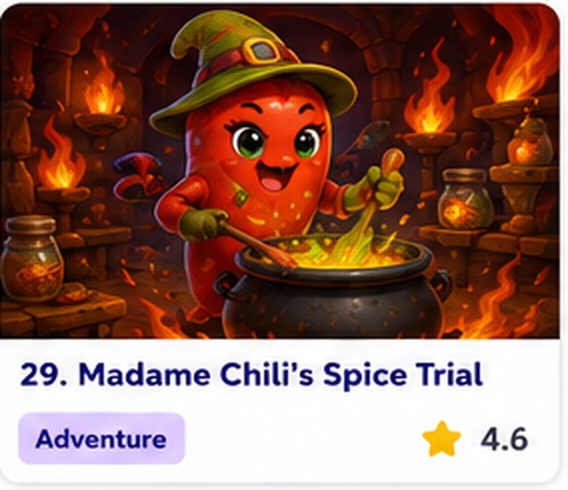 Madame Chili’s Spice Trial — free cooking challenge game starring Madame Chili