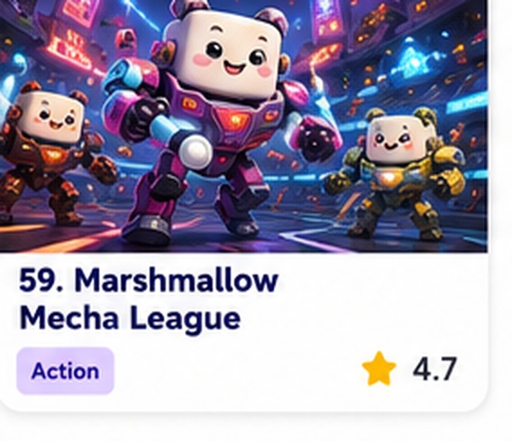 Marshmallow Mecha League — free arena battler game starring Marshmallow Mechas