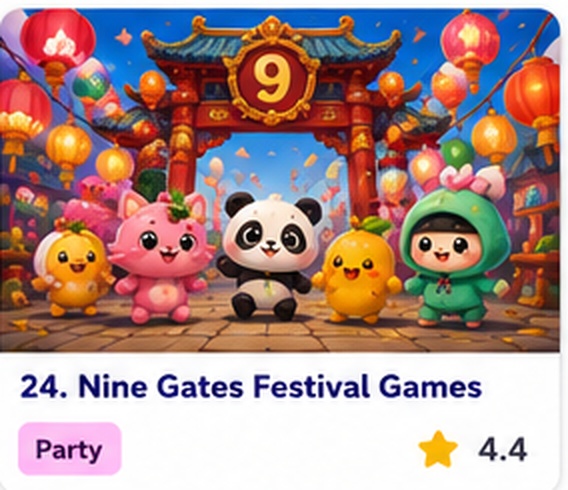 Nine Gates Festival Games — free mini games game starring Bao