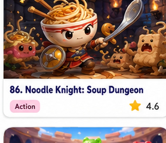 Noodle Knight: Soup Dungeon — free roguelite game starring Noodle Knight