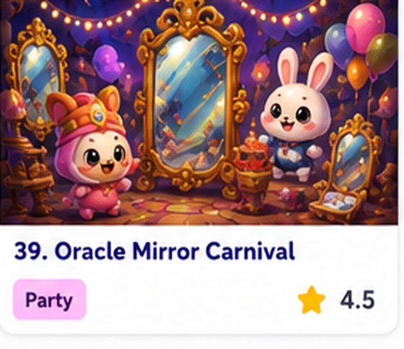 Oracle Mirror Carnival — free mini games game starring Madame Fortuna