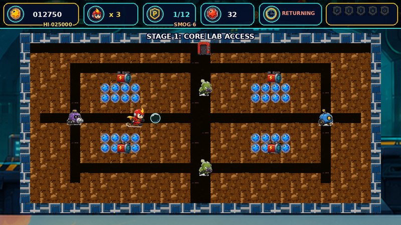 Petroman: Core Digger Deluxe — free arcade game starring Petroman
