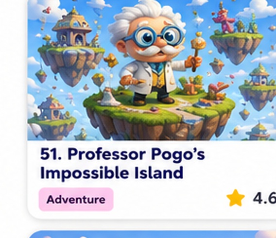 Professor Pogo’s Impossible Island — free platformer game starring Professor Pogo