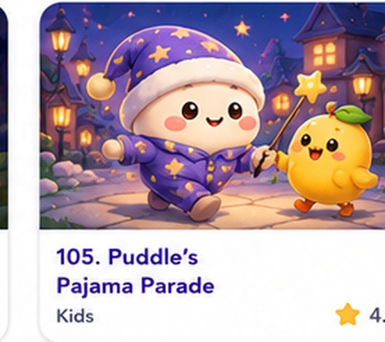 Puddle’s Pajama Parade — free rhythm game starring Puddle