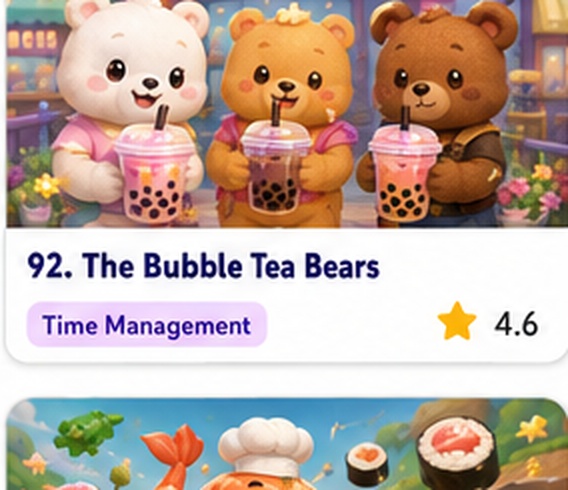 The Bubble Tea Bears — free match & serve game starring Bubble Tea Bears