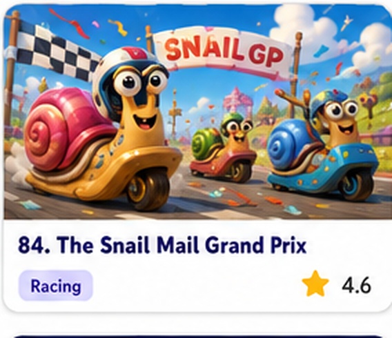 The Snail Mail Grand Prix — free racing game starring Snail Racers