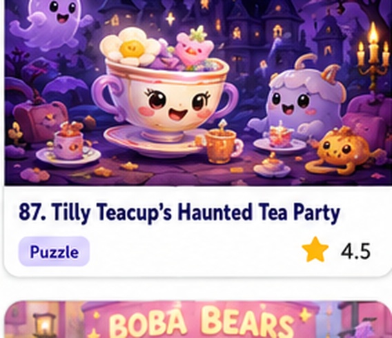 Tilly Teacup’s Haunted Tea Party — free serving game game starring Tilly Teacup