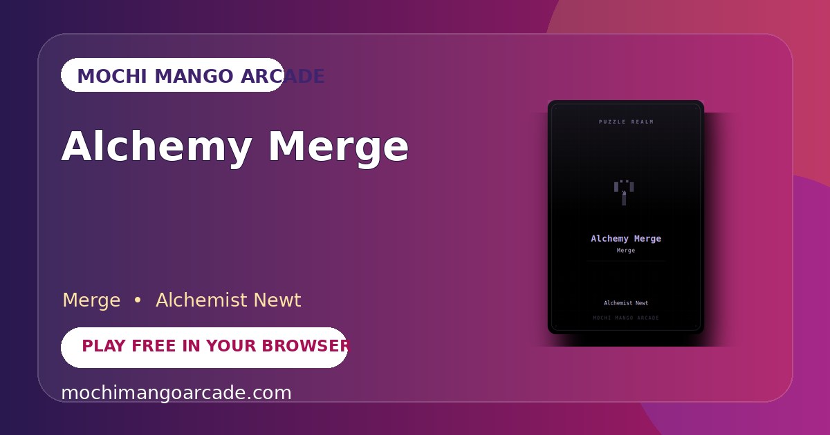 Alchemy Merge — free merge game starring Alchemist Newt