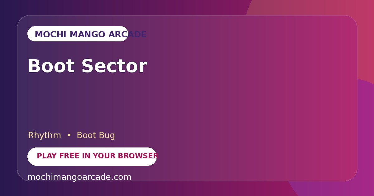 Boot Sector — free rhythm game starring Boot Bug