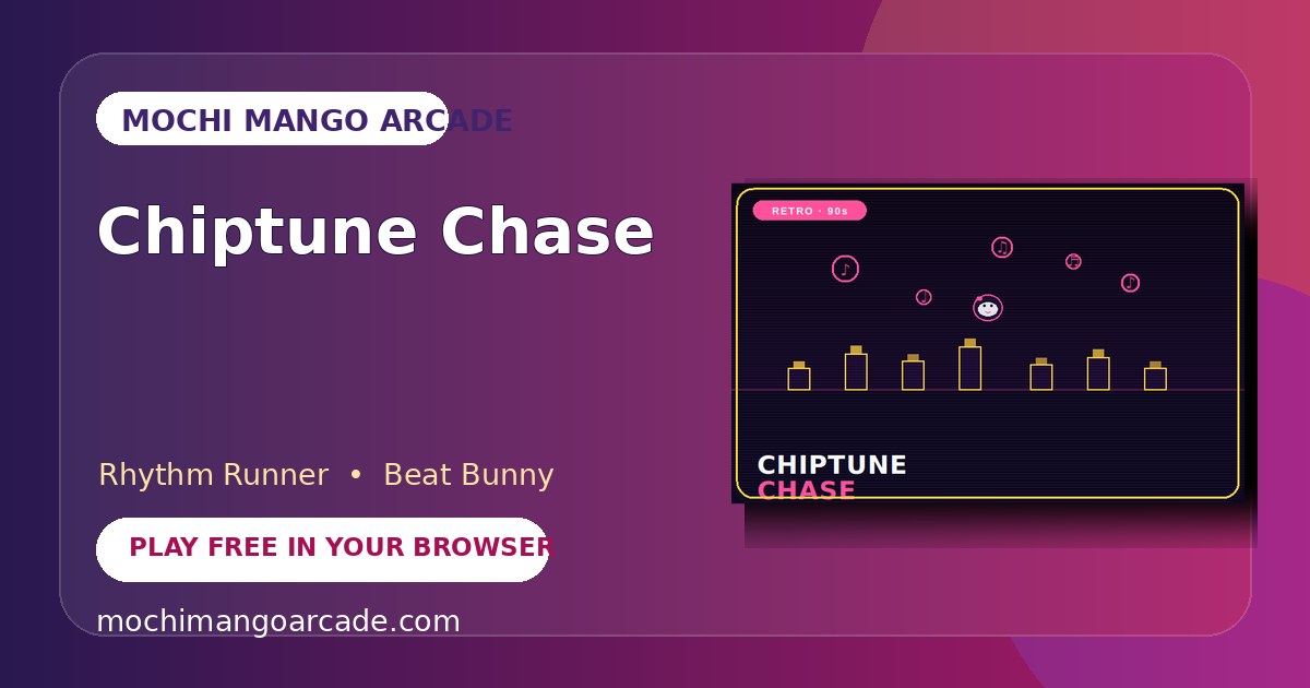 Chiptune Chase — free rhythm runner game starring Beat Bunny