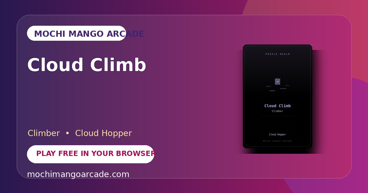 Cloud Climb — free climber game starring Cloud Hopper