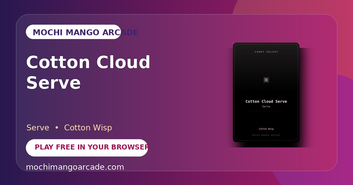 Cotton Cloud Serve — free serve game starring Cotton Wisp
