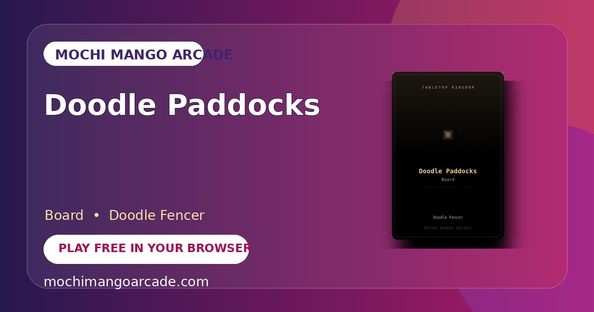 Doodle Paddocks — free board game starring Doodle Fencer