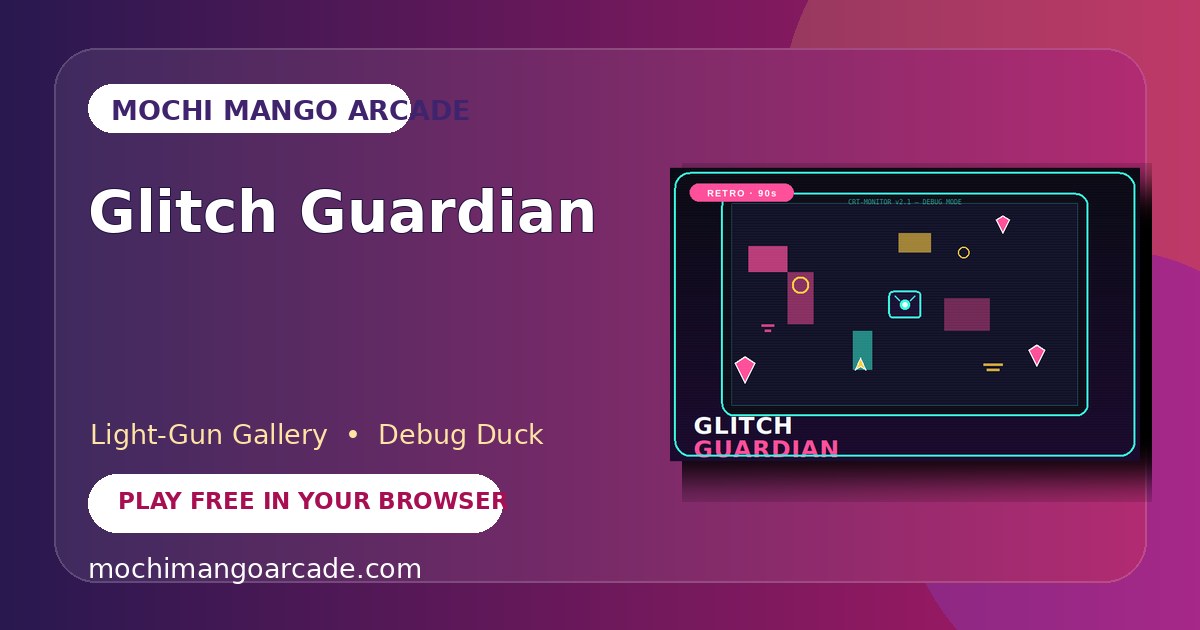 Glitch Guardian — free light-gun gallery game starring Debug Duck