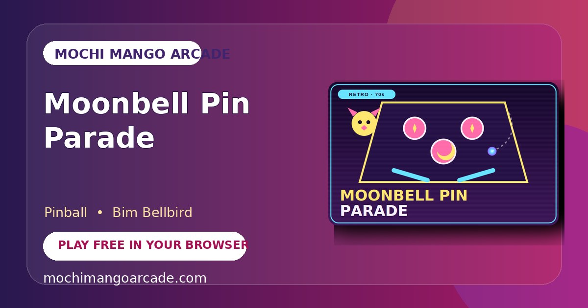 Moonbell Pin Parade — free pinball game starring Bim Bellbird