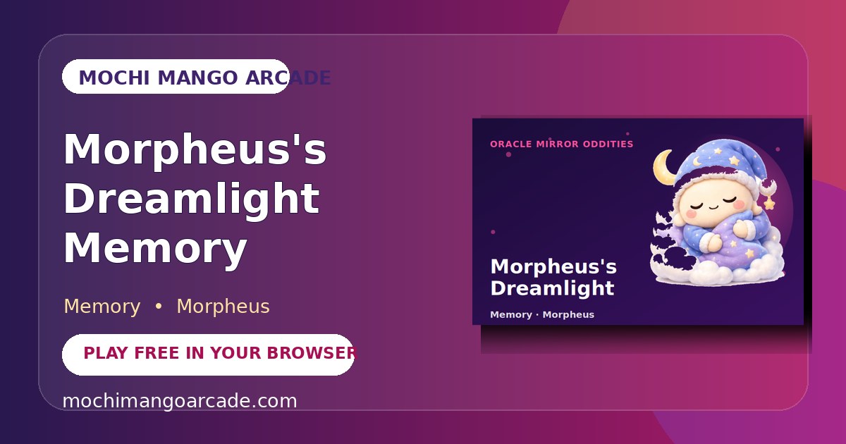 Morpheus's Dreamlight Memory — free memory game starring Morpheus
