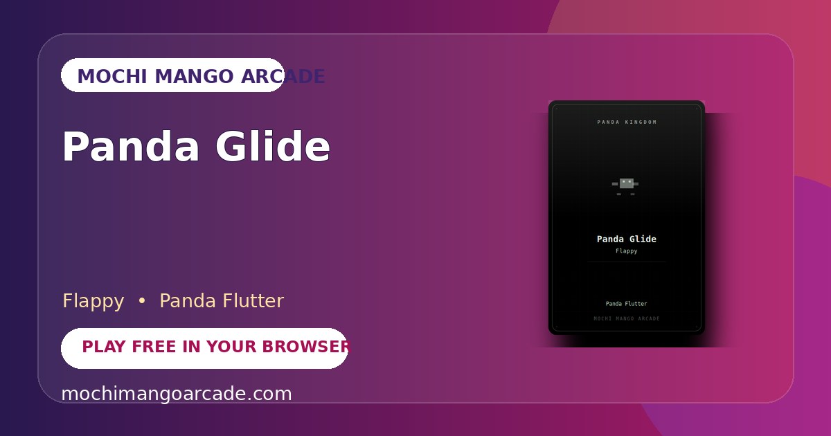 Panda Glide — free flappy game starring Panda Flutter