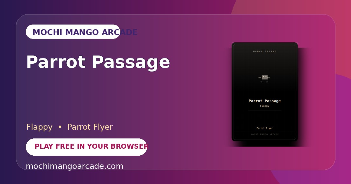 Parrot Passage — free flappy game starring Parrot Flyer